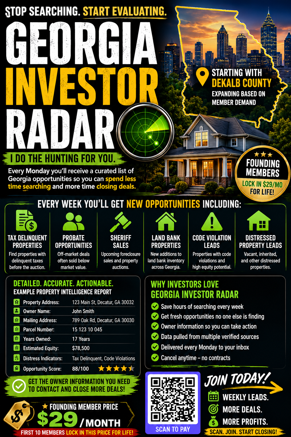 Georgia Investor Radar